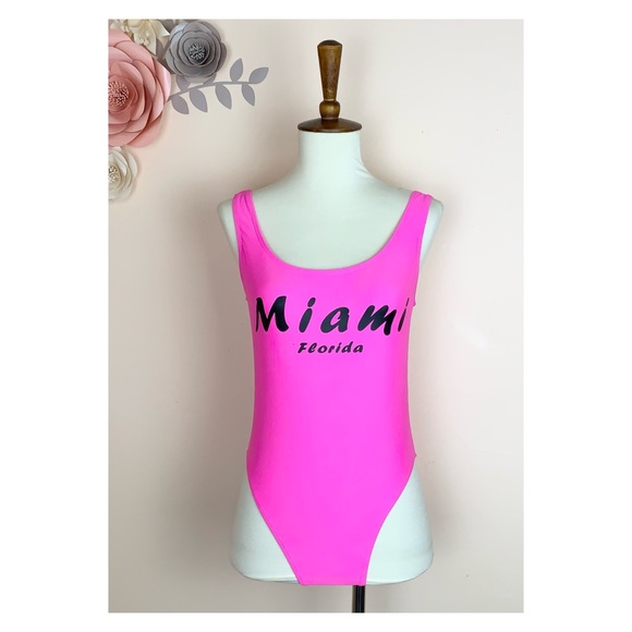 Heat Other - New! Hot Pink Neon Miami One-Piece Swimsuit